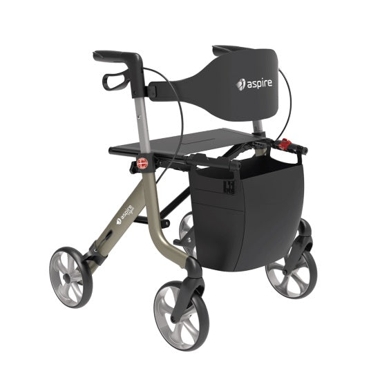 Aspire Vogue Lightweight 2 Seat Walker (Rollator)