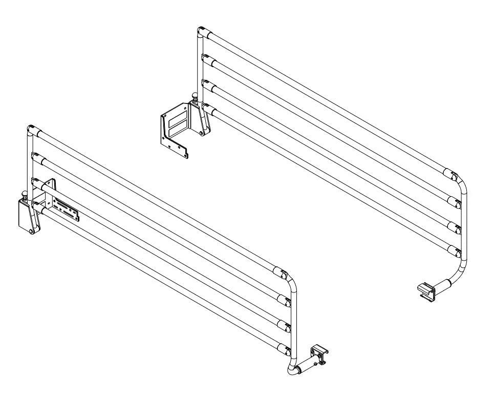 Empresa Side Rail Set 200cm (Pair)