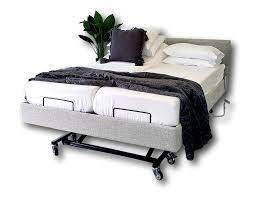 ICare IC333 Split Queen Fully Adjustable Bed STONE with Headboard